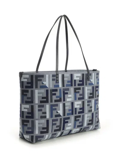 Fendi Roll Large Tote-bag In Blue