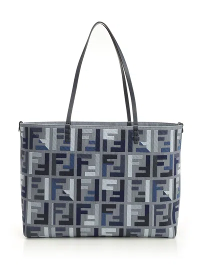 Fendi Roll Large Tote-bag In Blue