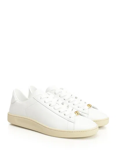 Valentino Royco Low-top Leather Sneakers With Italian Sizing