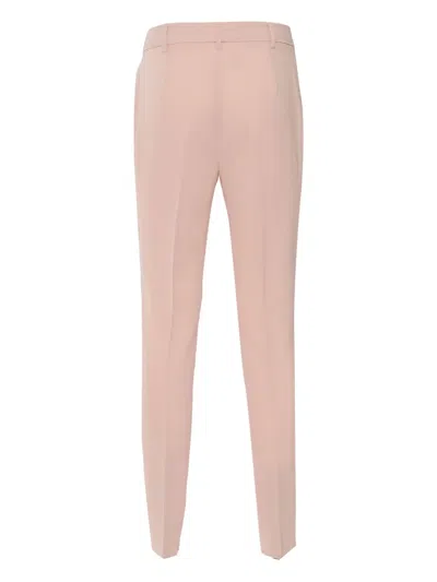 Max Mara Studio Jerta Pleat Detailed Pants In Pink