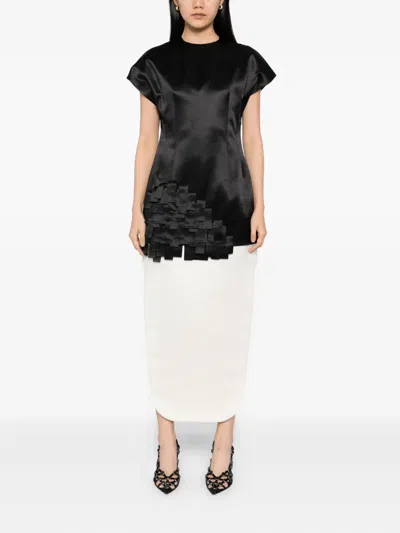 A.w.a.k.e. Rectangle-detail Top In Black