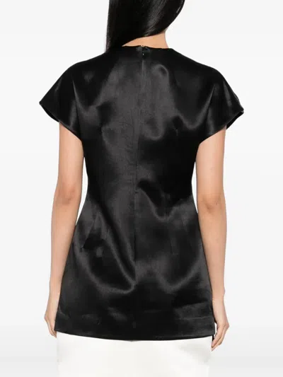A.w.a.k.e. Rectangle-detail Top In Black