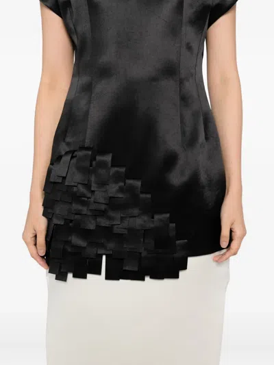A.w.a.k.e. Rectangle-detail Top In Black