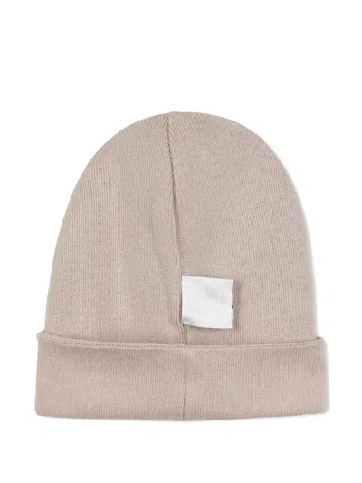 Givenchy Logo-embroidered Beanie Hat In Brown