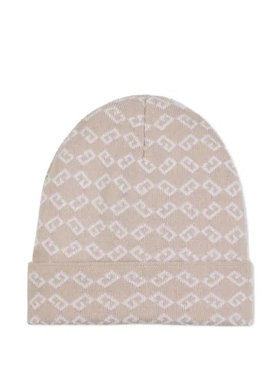 Givenchy Logo-embroidered Beanie Hat In Brown