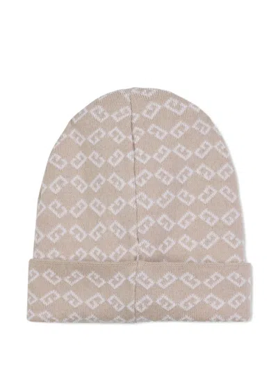 Givenchy Logo-embroidered Beanie Hat In Brown