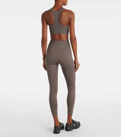 Adidas By Stella Mccartney Power Impact Sports Bra In Gray