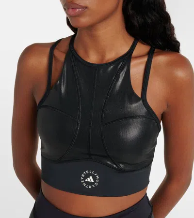 Adidas By Stella Mccartney Asmc Tpr Sports Bra In Black