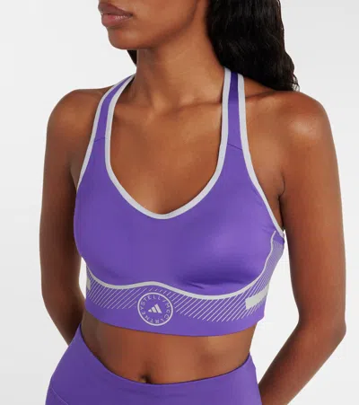 Adidas By Stella Mccartney Asmc Tpa Sports Bra In Purple