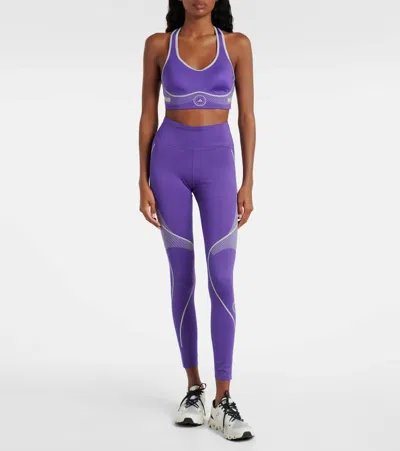 Adidas By Stella Mccartney Asmc Tpa Sports Bra In Purple