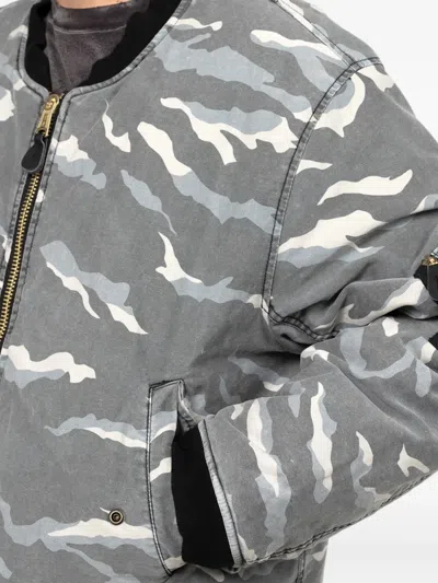 Kamiya Camouflage-pattern Jacket In Gray