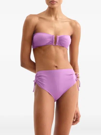 Eres Ever Drawstring-side Bikini Briefs In Purple