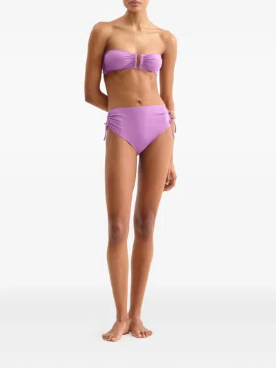 Eres Ever Drawstring-side Bikini Briefs In Purple