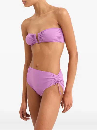 Eres Ever Drawstring-side Bikini Briefs In Purple