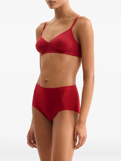 Eres Lydia Soyeuse Triangle Bra In Red