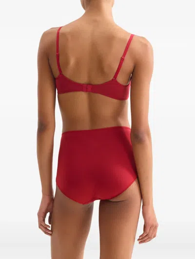 Eres Lydia Soyeuse Triangle Bra In Red