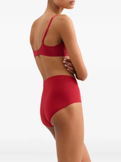 Eres Lydia Soyeuse Triangle Bra In Red