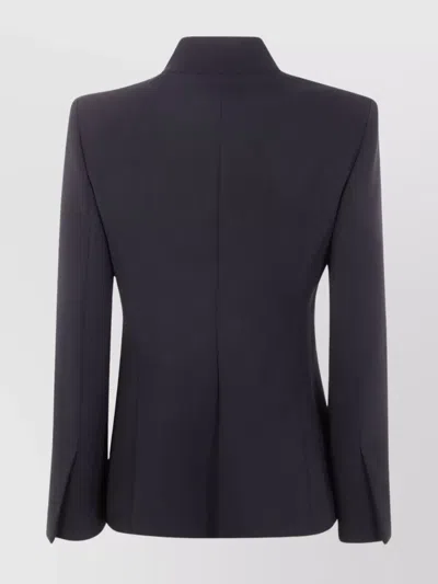 Max Mara Ghiotto Triacetate Blend Self-tie Jacket In Blue