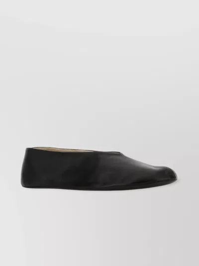 The Row Stella Nappa Leather Ballerinas In Black