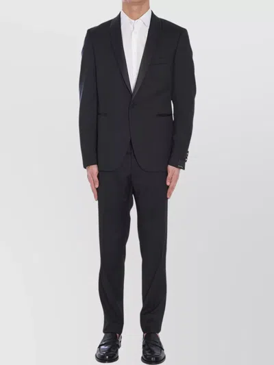 Tagliatore Tuxedo In Virgin Wool In Black