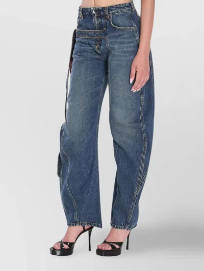 Jean Paul Gaultier Low-rise Jeans In Blue