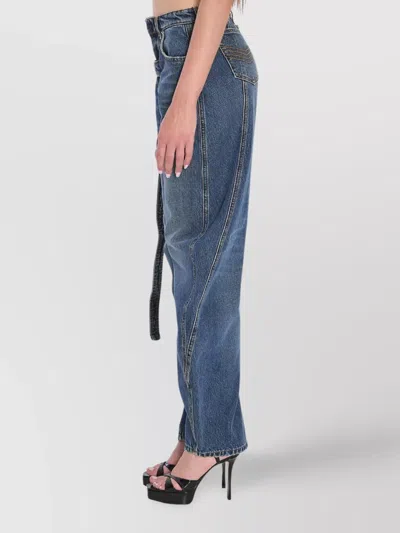 Jean Paul Gaultier Low-rise Jeans In Blue
