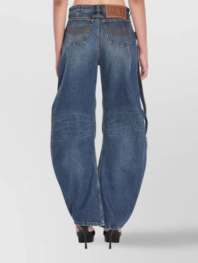 Jean Paul Gaultier Low-rise Jeans In Blue
