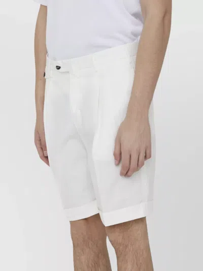 Pt Torino Cotton Bermuda Shorts In White