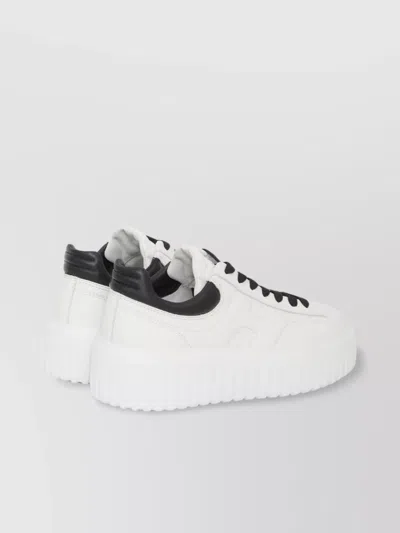 Hogan H-stripes Lace Up Sneakers In Multi