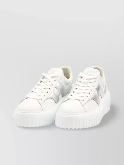 Hogan Valentino Garavani Blue White Sneaker With Amoeba Print