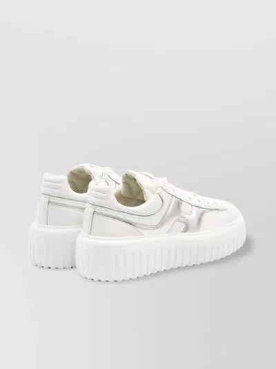 Hogan Valentino Garavani Blue White Sneaker With Amoeba Print