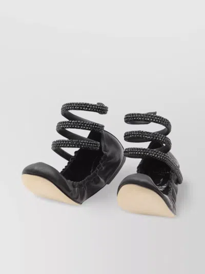 René Caovilla Rene Caovilla Cleo 10 Crystal Ballerinas