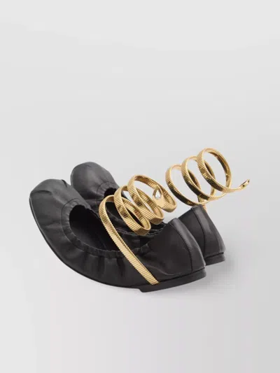 René Caovilla Rene Caovilla Juniper 10 Ballerinas In Black