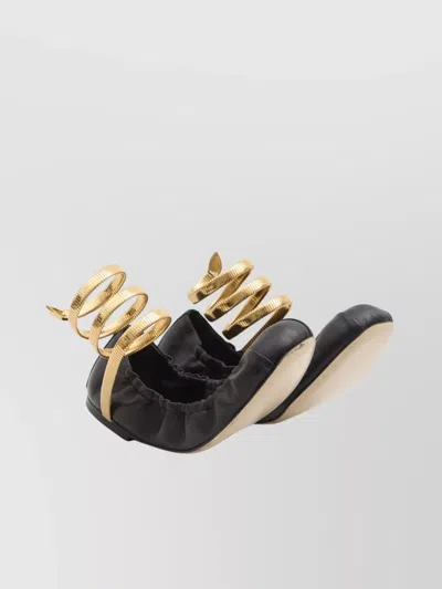 René Caovilla Rene Caovilla Juniper 10 Ballerinas In Black