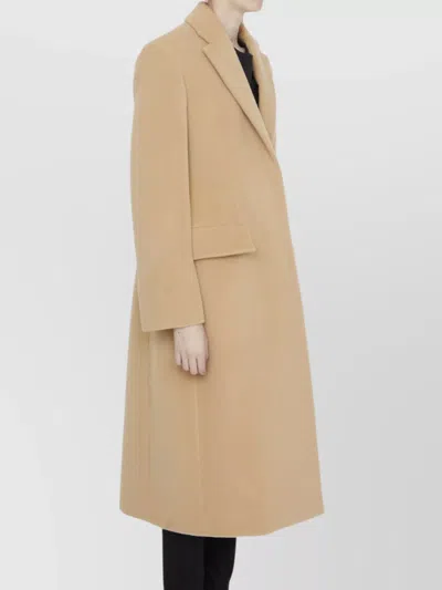 Jil Sander Single-breasted Wool Coat In Neutral