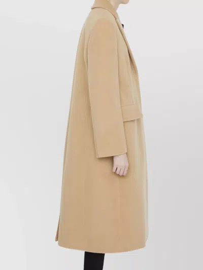 Jil Sander Single-breasted Wool Coat In Neutral