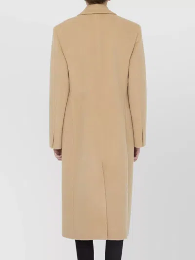Jil Sander Single-breasted Wool Coat In Neutral