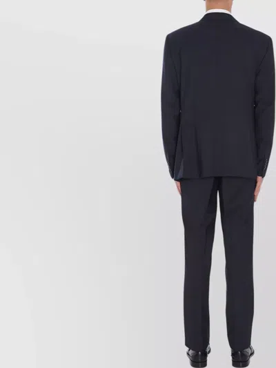 Tagliatore Tuxedo In Virgin Wool In Blue