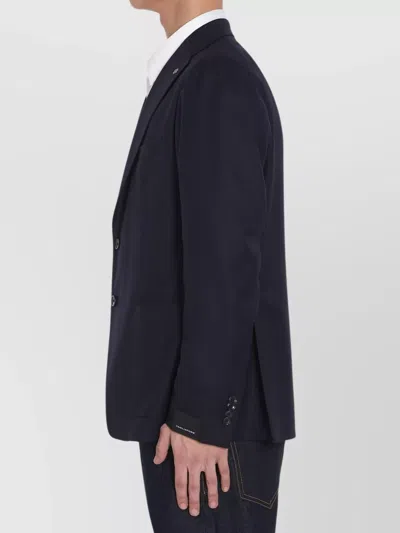 Tagliatore Men's Classic Wool Jacket In Blue