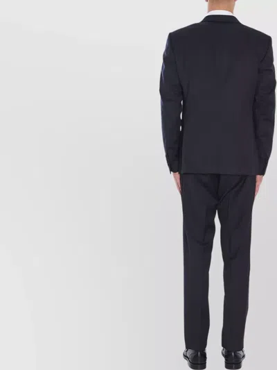 Tagliatore Classic Single-breasted Suit In Blue