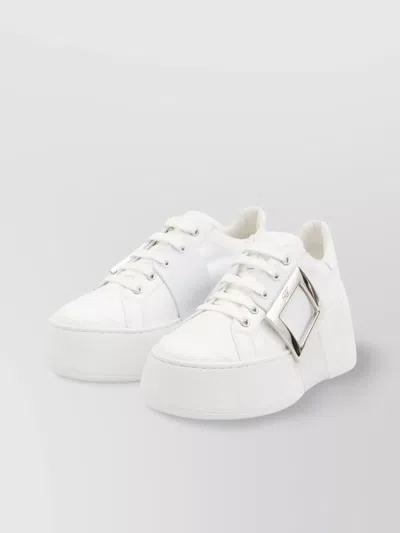 Roger Vivier High-top Sneakers With Extra Laces In White