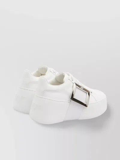 Roger Vivier High-top Sneakers With Extra Laces In White