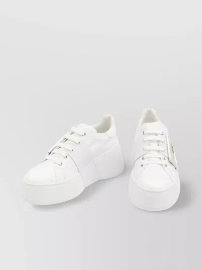 Roger Vivier High-top Sneakers With Extra Laces In White