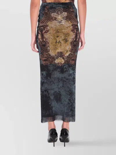 Jean Paul Gaultier "médaillon" Skirt In Multi