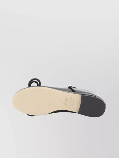 Mach&mach Patent Leather Mary Jane Ballet Flats With Jeweled Bow