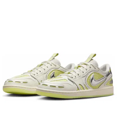 Air Jordan (wmns)  1 Low Method Of Make V3 'sail Luminous Green' In Neutral