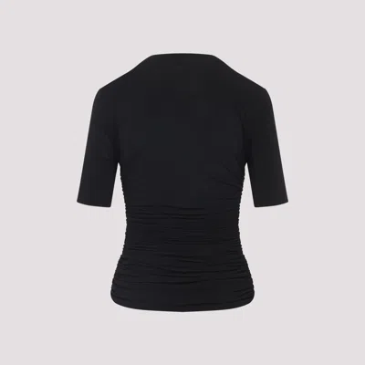 Alaïa Alaia Pleats T-shirt In Black