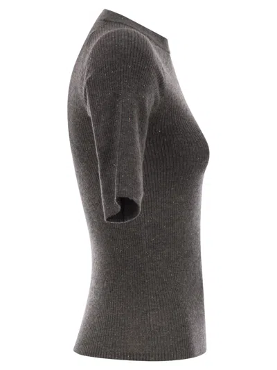 Brunello Cucinelli Women's Round Neck T-shirt In Burgundy