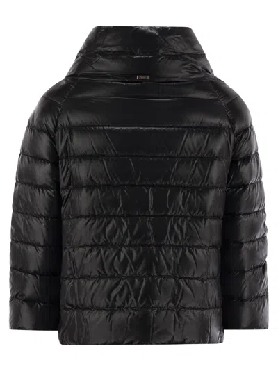 Herno Navy Blue Sofia Down Jacket In Black