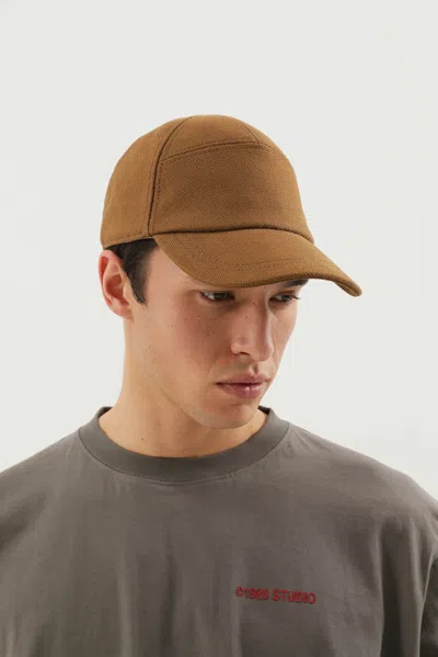 1989 Studio Panelled Curved Brim Cap In Brown